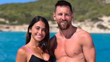 Lionel Messi's Wife Antonella Roccuzzo Looks Hot as Hell in Tiny Bikini as the Gorgeous Couple Spend Vacation in Spain! (See Pic)